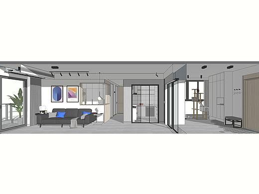 简单生活——黑白加点色+一屋两人两猫