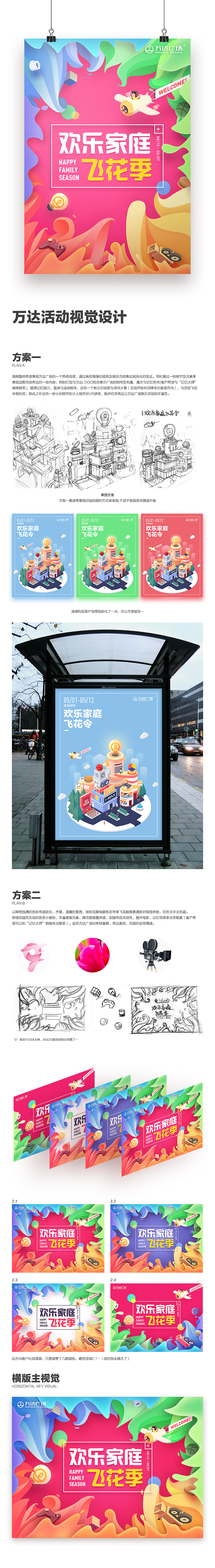 万达活动 · 欢乐家庭飞花季（图ZNzc1Nzc3NDA=） - 海报 - 站酷设计师rwds原创素材 - 站酷ZCOOL