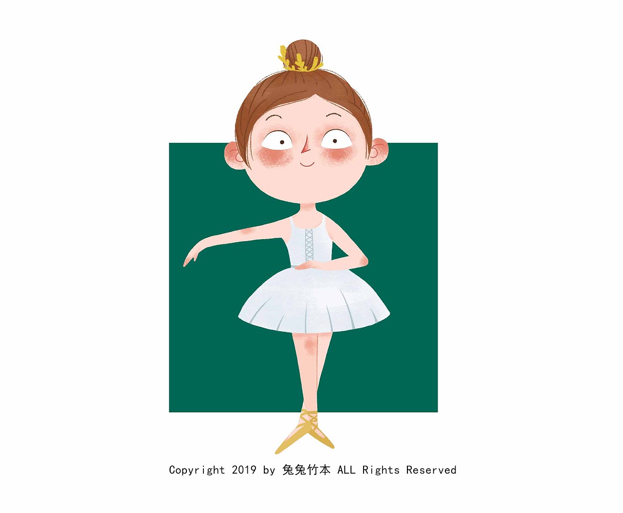 跳芭蕾的女孩合集|插画|儿童插画|兔兔竹本 - 原创作品 - 站酷 (ZCOOL)