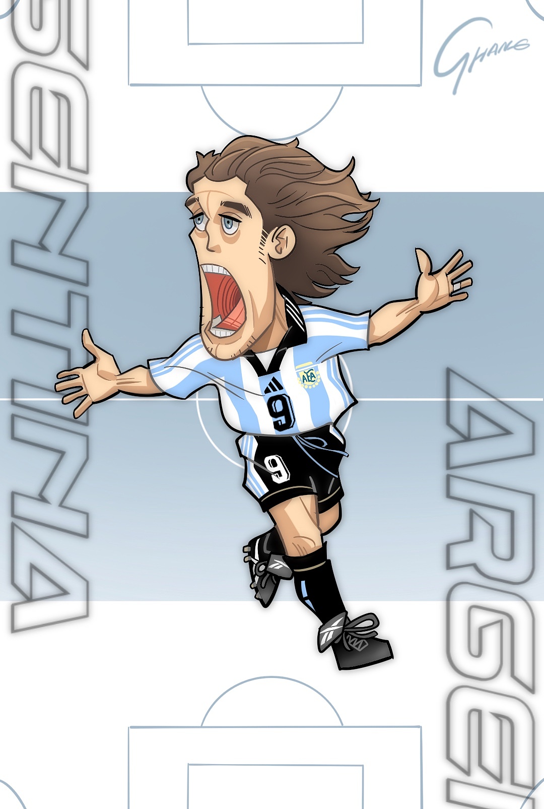 战神巴蒂斯图塔球星卡设计