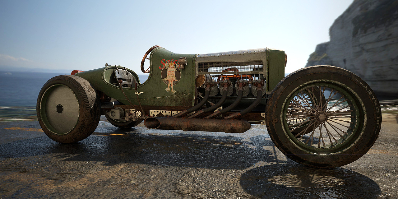 朋克赛车—次时代模型（图ZMjQ4NjM2Njg0） - 机械/交通 - 站酷设计师Demi_duo原创素材 - 站酷ZCOOL