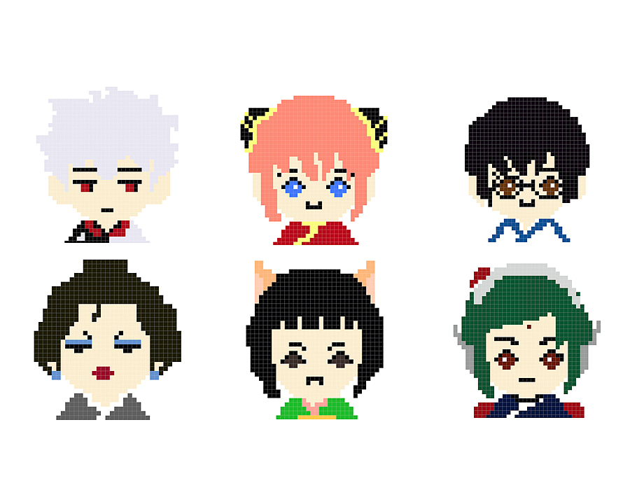 银魂角色像素风