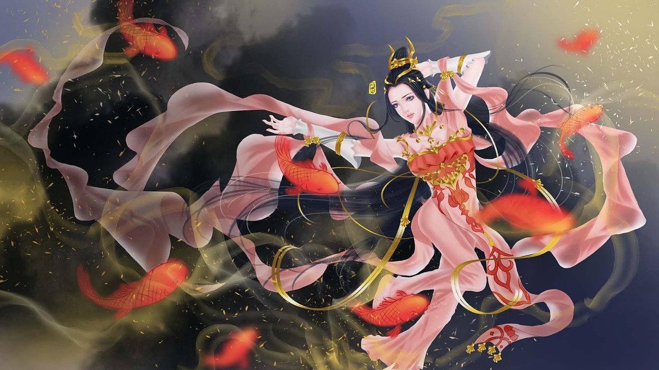 去年年底给自己画的期盼好运的锦鲤秀姐