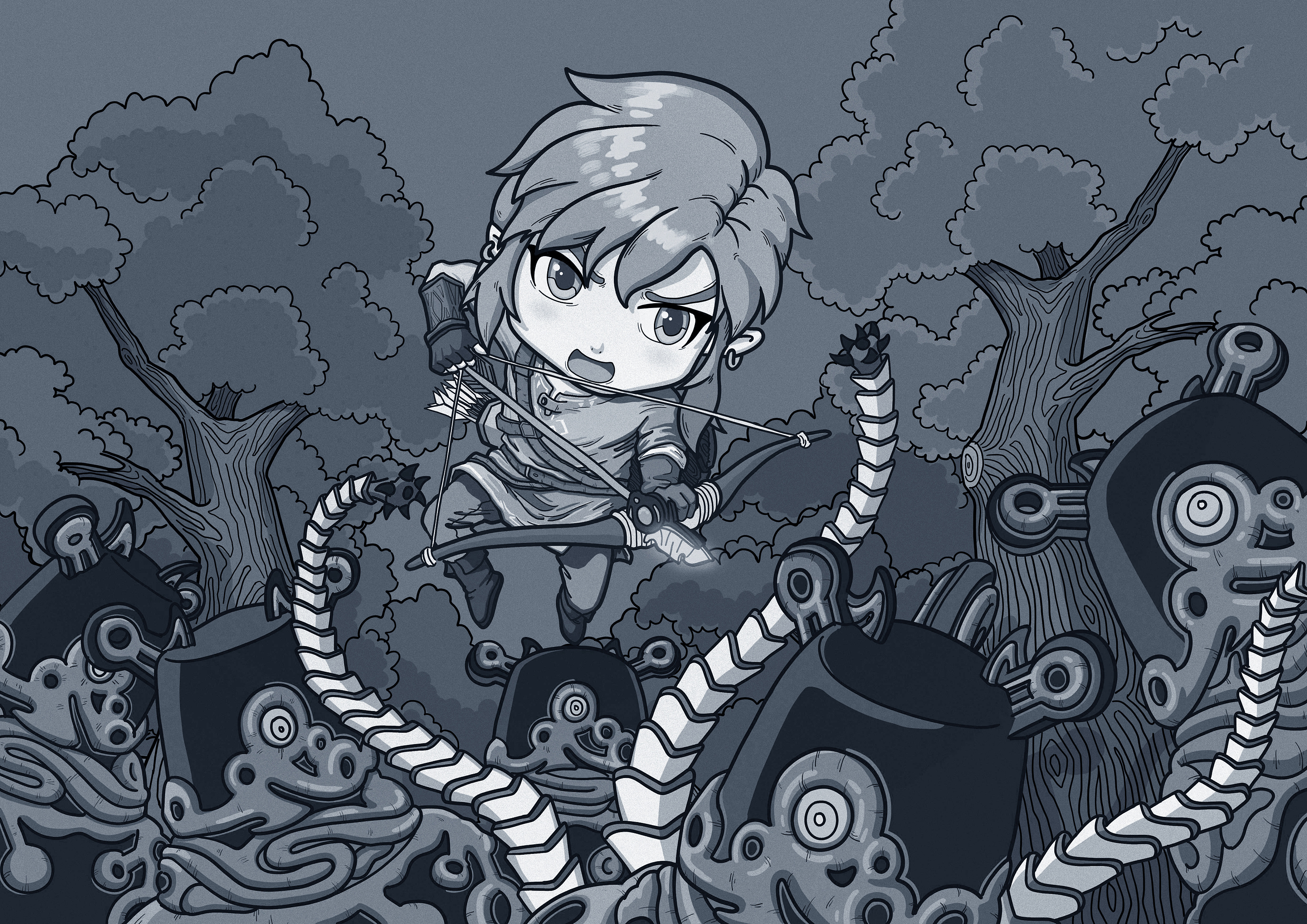 《塞尔达传说·荒野之息》林克vs守护者篇