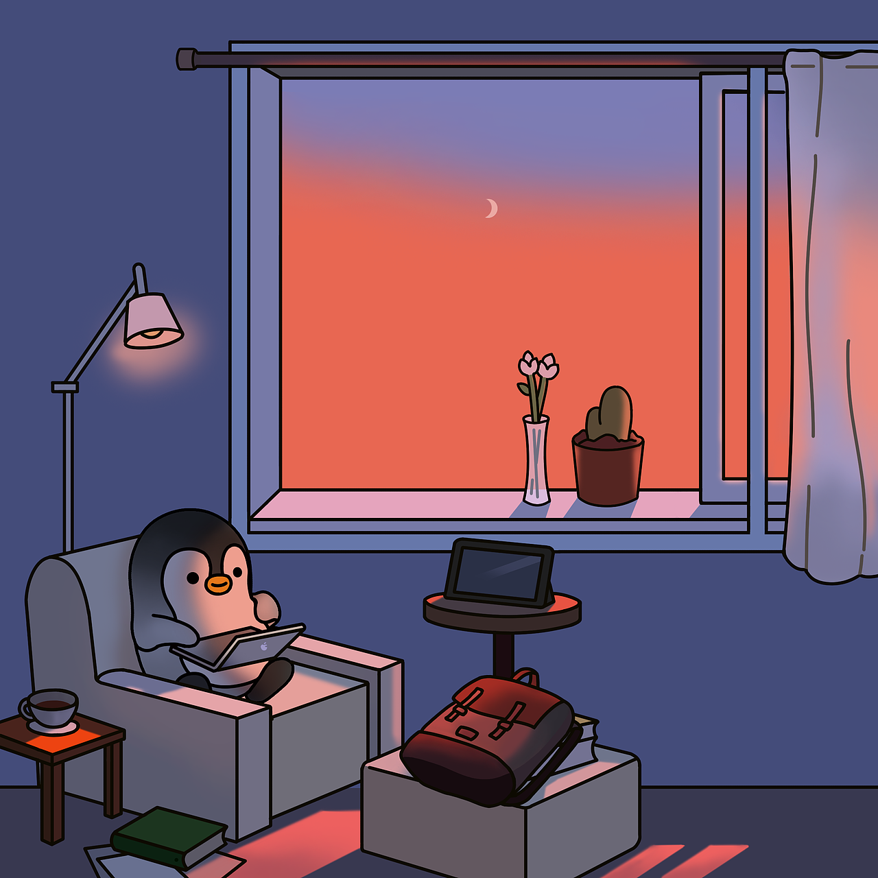 JOJO-日常自娱自乐（企鹅九宫格）（图ZMjM1MzY0NzIw） - 艺术插画 - 站酷设计师SUSU菇凉原创素材 - 站酷ZCOOL