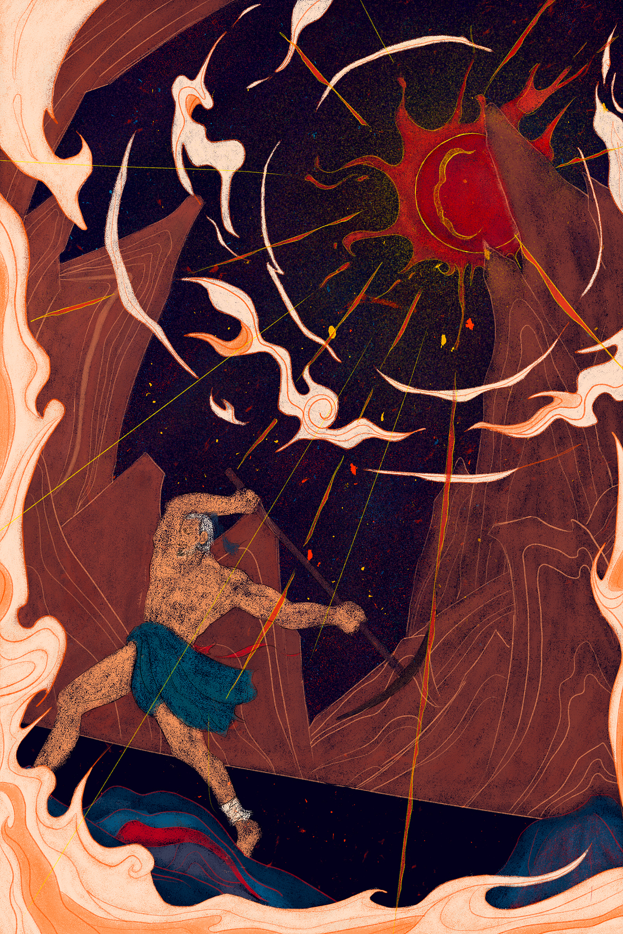 愚公移山（图ZMjY0MjkyOTEy） - 商业插画 - 站酷设计师一个小生原创素材 - 站酷ZCOOL