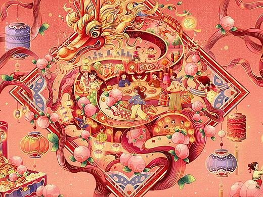 有龙则灵-新年（寿龙送福）