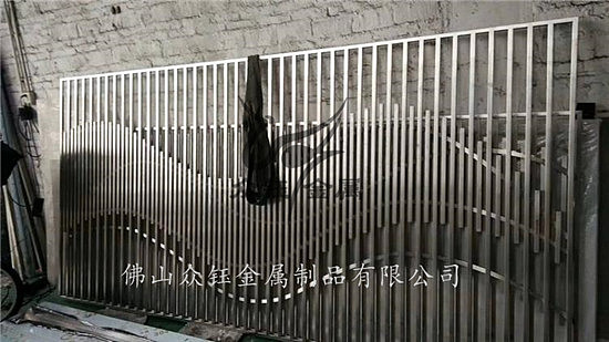 不锈钢山峦屏风隔断厂家 可私人定制金属屏风隔断