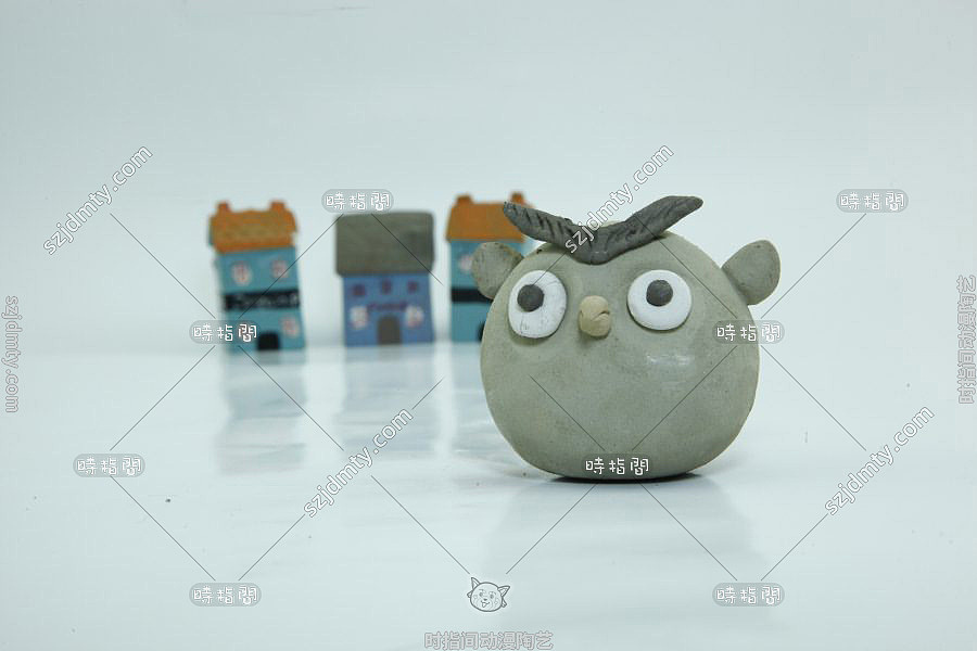 时指间泥塑陶艺 手工DIY作品