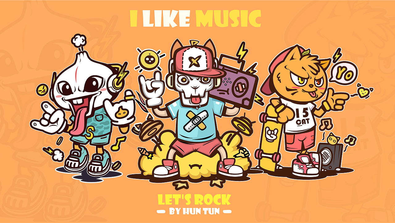 music~（圖ZMTk0MDE5MTI4） - 新銳潮流插畫(huà) - 站酷設(shè)計(jì)師餛飩Z原創(chuàng)素材 - 站酷ZCOOL