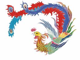 手繪插畫(huà)鳳凰