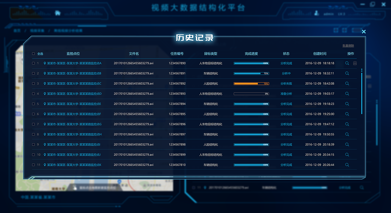 后台软件：视频大数据分析（图ZMTg2OTE3Nzk2） - 软件界面 - 站酷设计师tthhtiger原创素材 - 站酷ZCOOL