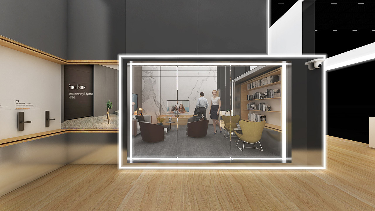 EZVIZ 萤石展台设计（图ZMTkzOTY1OTY4） - 其他三维 - 站酷设计师HiveFundesign原创素材 - 站酷ZCOOL