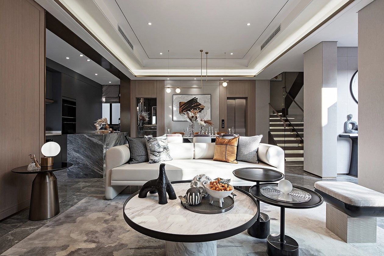 390㎡现代别墅,以自然建构艺术生活!