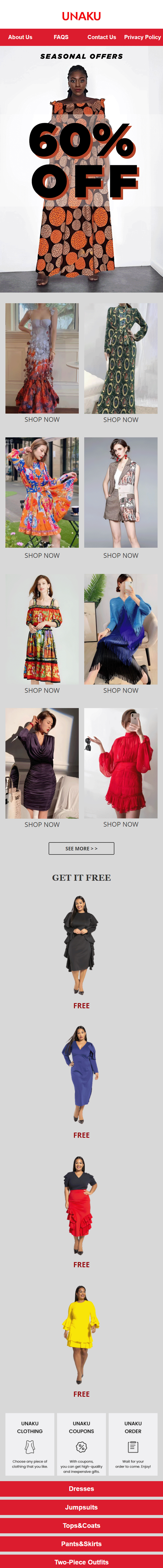 邮件，电商，服装，Kenya，商业，时尚