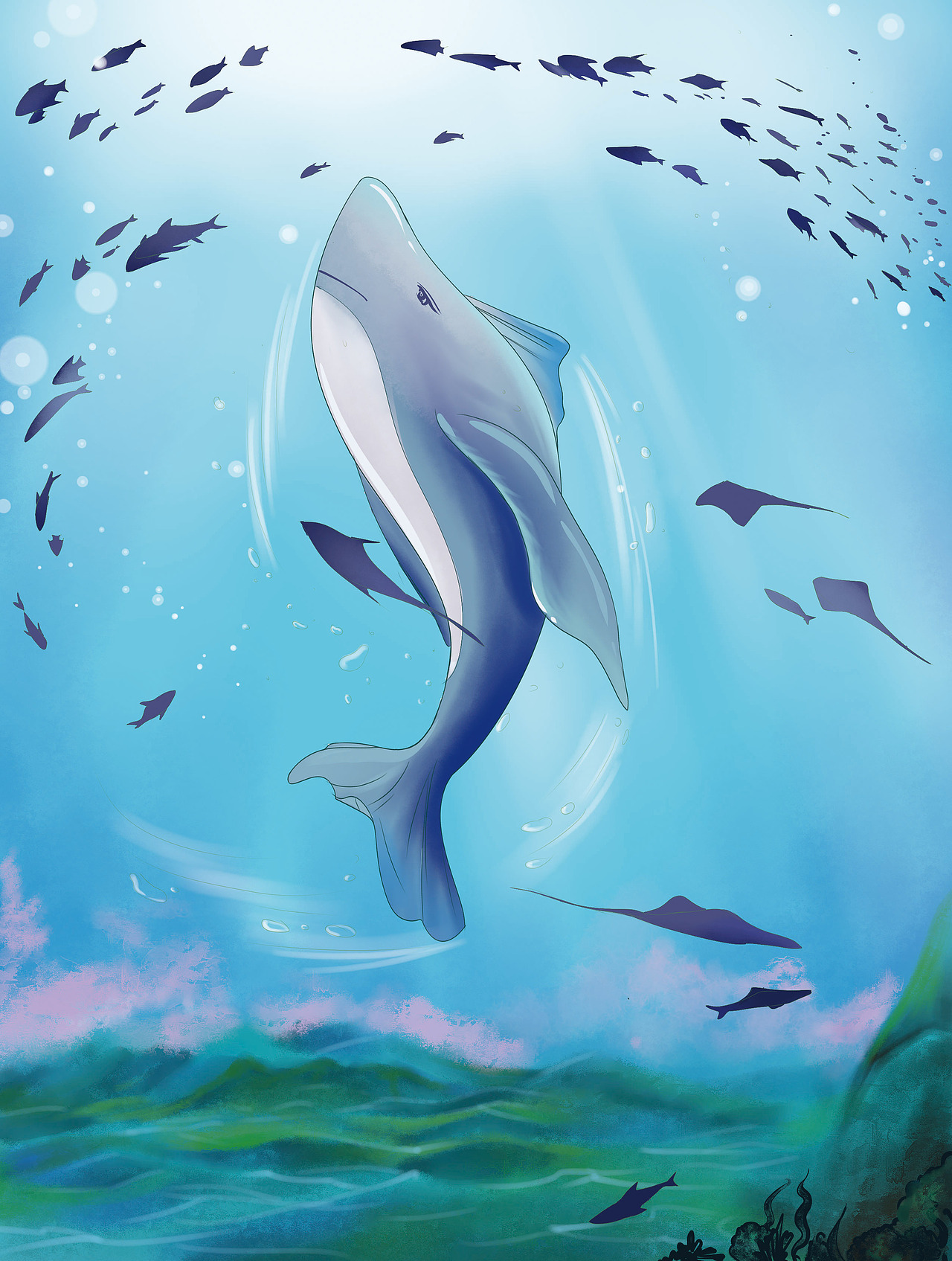 北冥有鱼,其名为鲲,鲲之大,不知其几千里也.