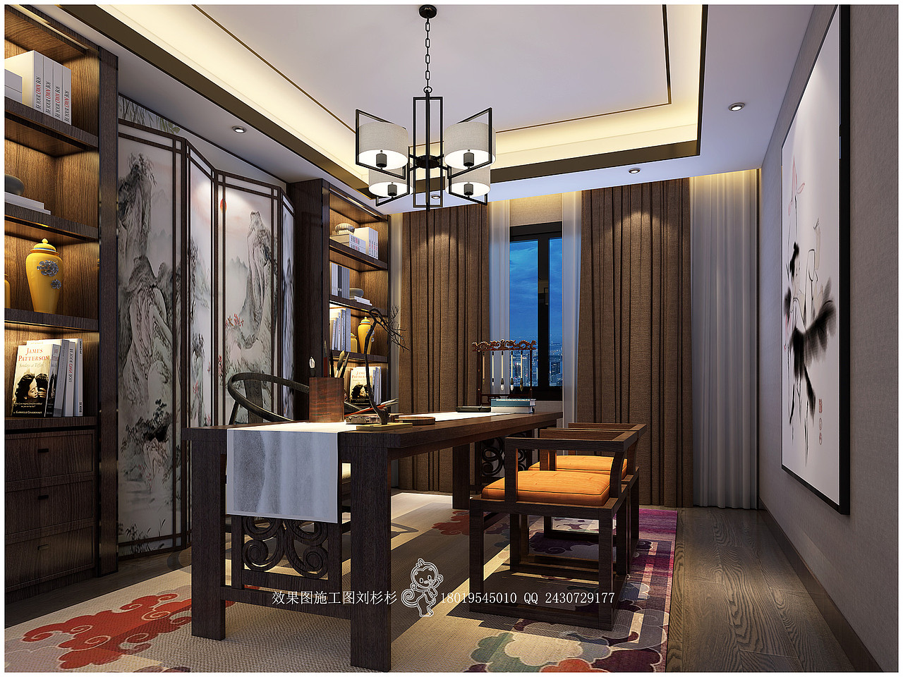 新中式别墅大宅效果图（图ZMTIwNzYyMzY4） - 家装设计 - 站酷设计师天斐效果图刘杉杉原创素材 - 站酷ZCOOL