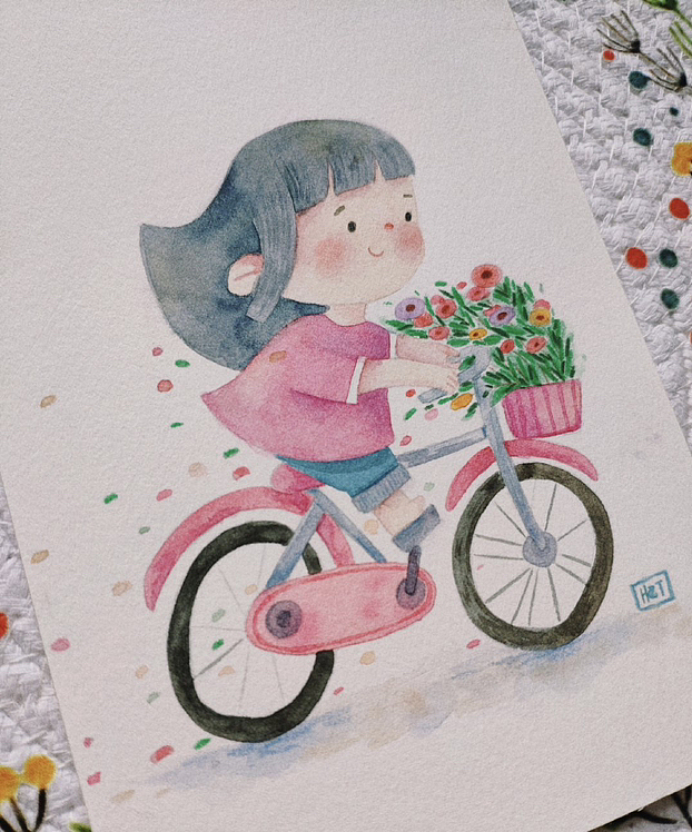 迎着风 去逐梦（图ZMzQ5ODQxNTgw） - 儿童插画 - 站酷设计师_壶阿汤_原创素材 - 站酷ZCOOL