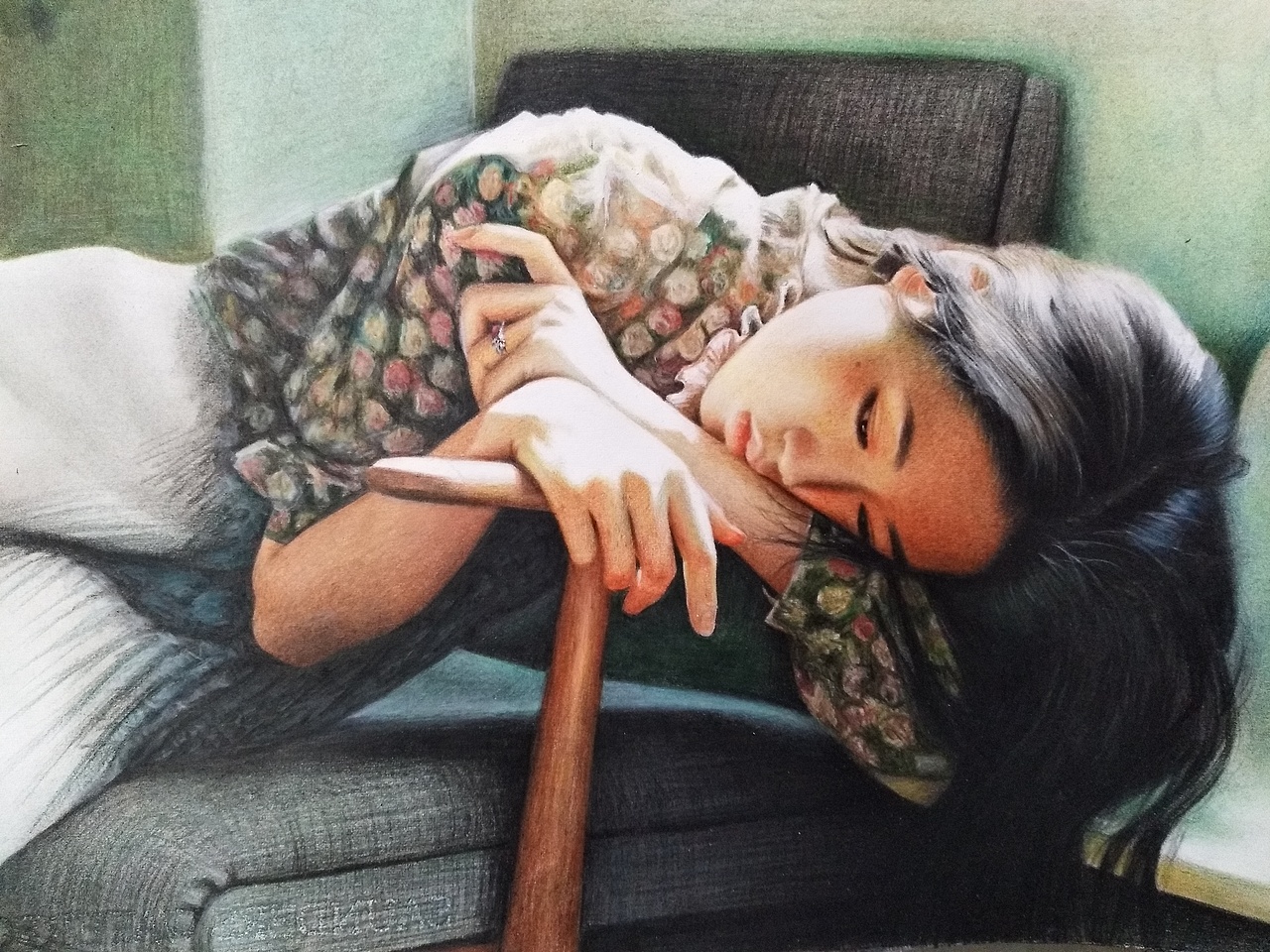 阳光下的女孩（图ZMTYwOTczNjA0） - 绘画 - 站酷设计师李胜仁原创素材 - 站酷ZCOOL