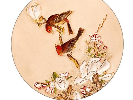 春光现，玉兰芳——师法郎世宁“玉兰双雀”