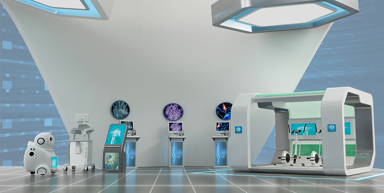 《智慧城市——医疗展示空间设计》（图ZNzgyMDQ1Mjg=） - 展陈设计 - 站酷设计师我是大冰哥原创素材 - 站酷ZCOOL