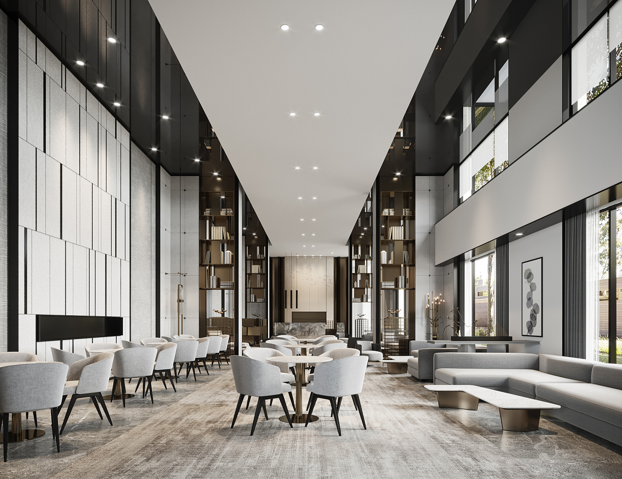 销售中心接待区|空间|家装设计|天琥丶凌云室内 - 原创作品 - 站酷