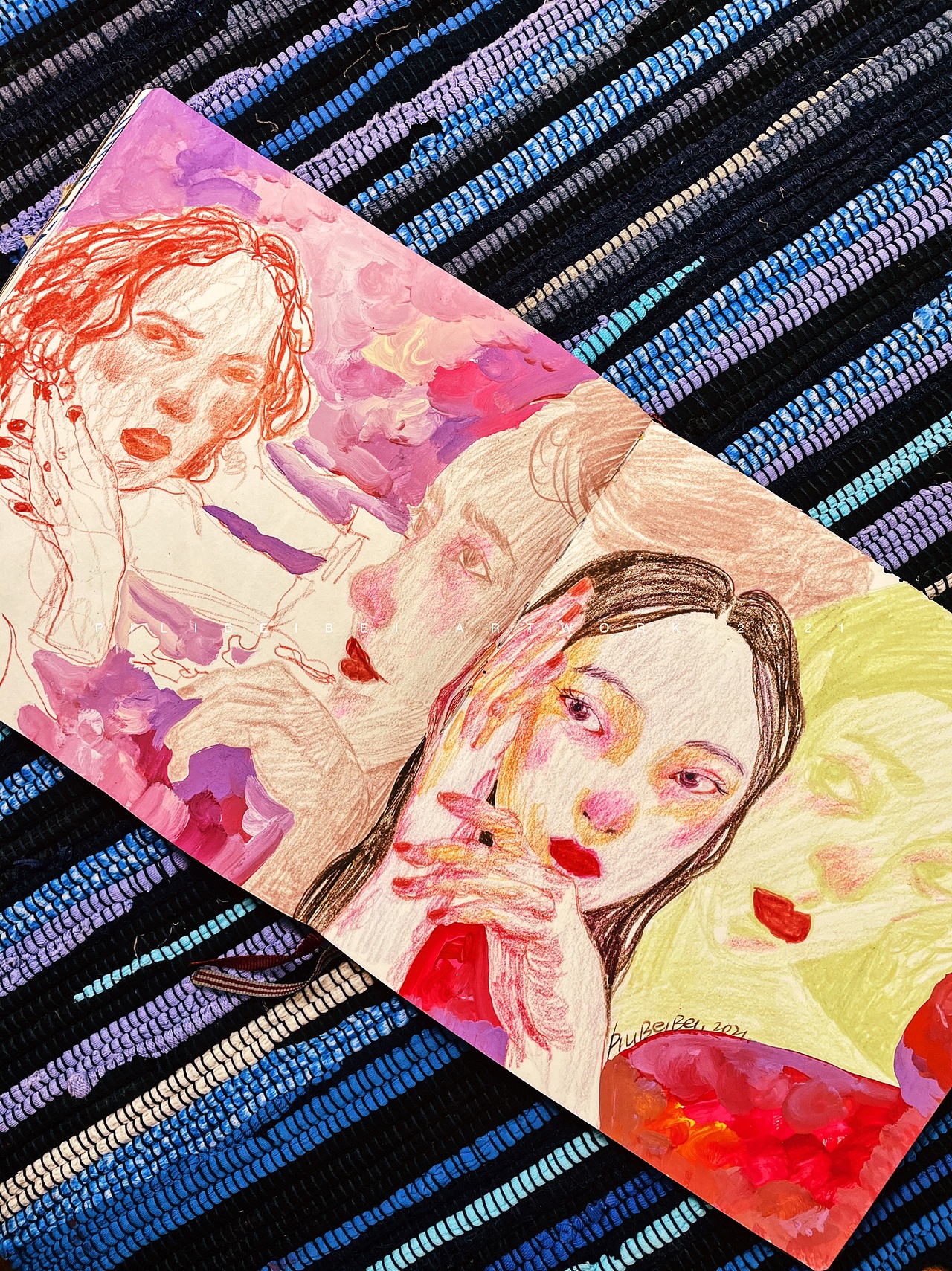 【插画】又，画完一本sketchbook