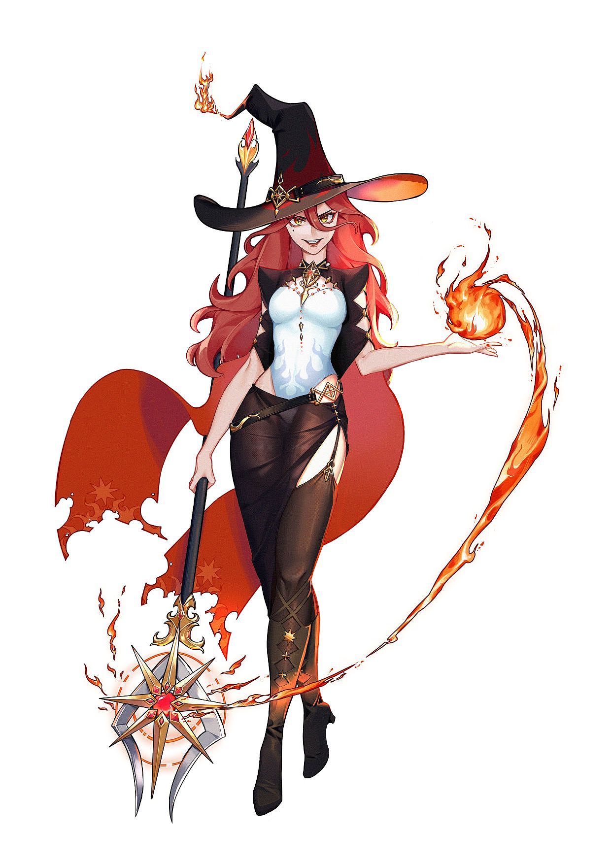 立绘练习02-夏天的魔女（图ZMzIyMjkxNTky） - 游戏原画 - 站酷设计师better off原创素材 - 站酷ZCOOL