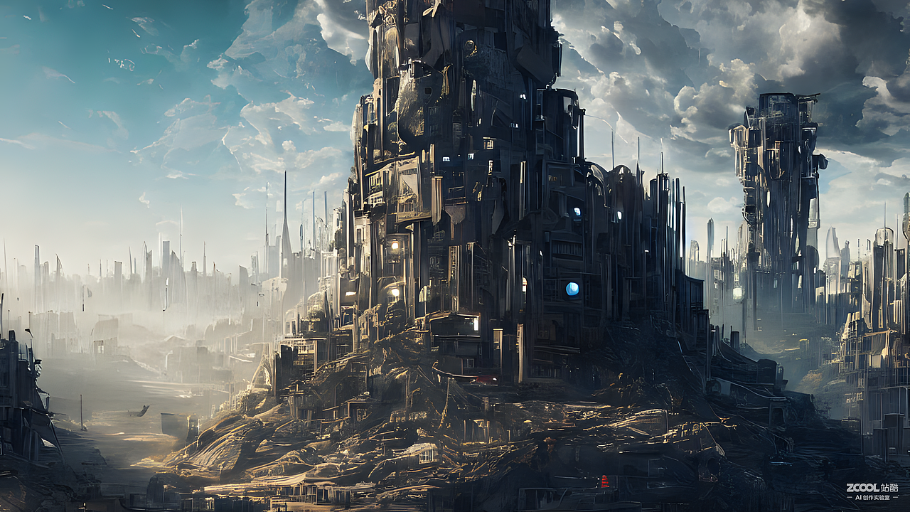 #AI创作实验室#反乌托邦与乌托邦（图ZMzIyNTgxMDQ4） - AI作品 - 站酷设计师道明来了原创素材 - 站酷ZCOOL
