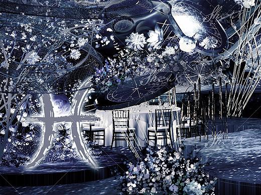 3D婚礼设计作品——星河