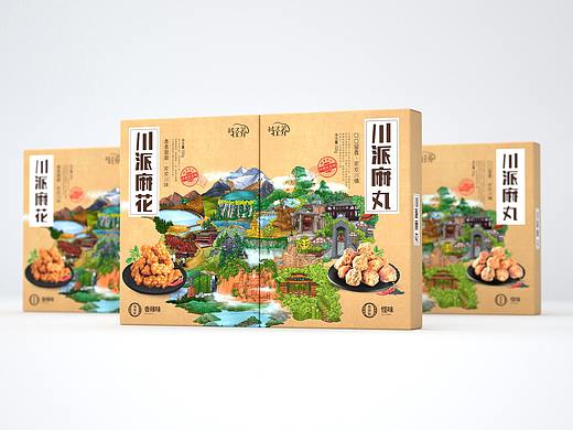 立方甲设计 ｜ 医加轻养川派麻花包装设计