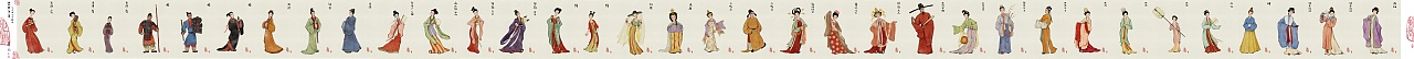 古风 国画人物 装束复原 -汉民族历朝代服饰（图ZMjU2NzM1MDU2） - 商业插画 - 站酷设计师东君之桃原创素材 - 站酷ZCOOL