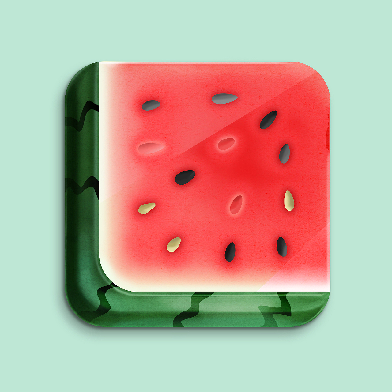 西瓜icon临摹（图ZNDExMjYyNDg=） - 图标 - 站酷设计师我就是来看看原创素材 - 站酷ZCOOL