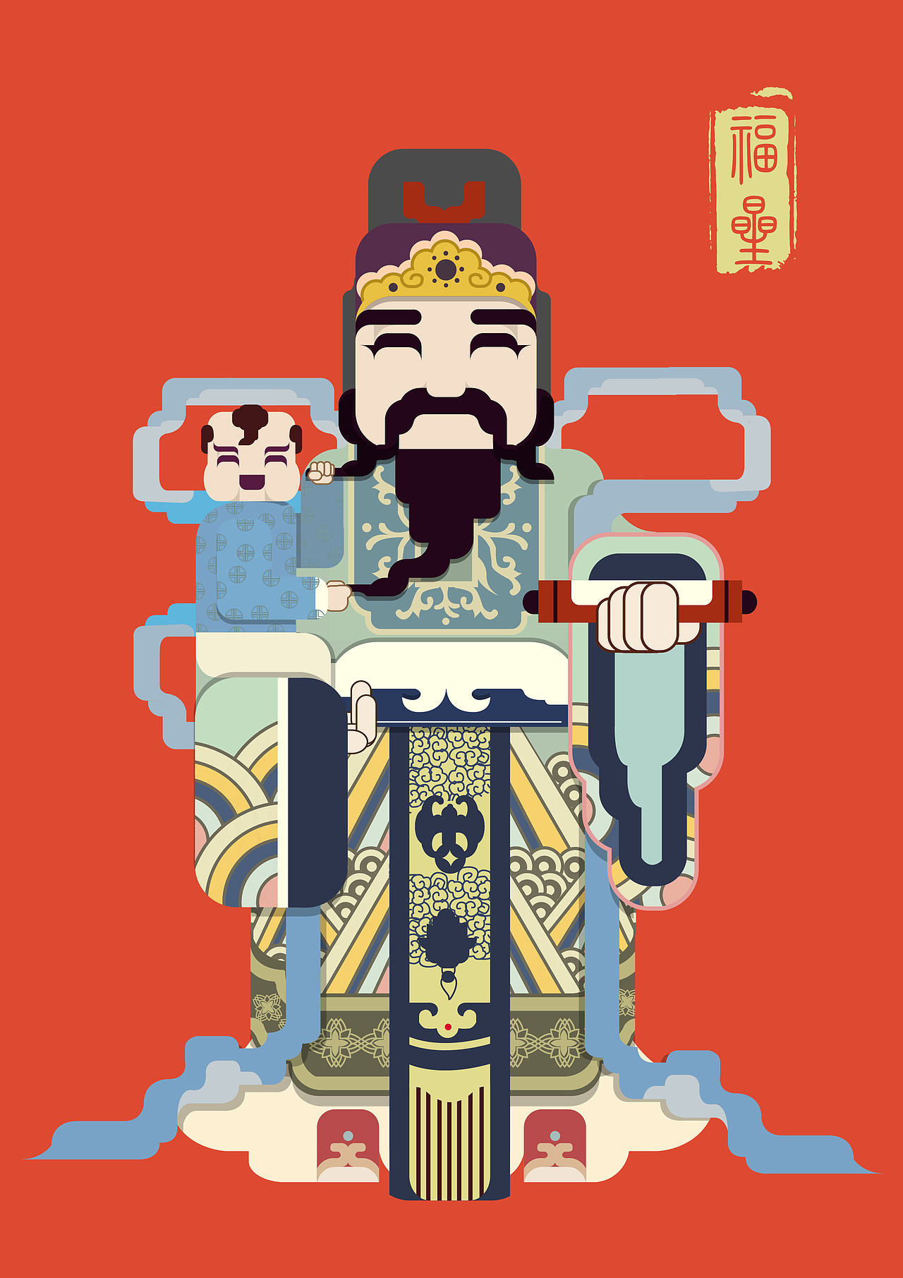 门神（图ZMzI5OTY5ODg=） - 商业插画 - 站酷设计师神經刀_中华原创素材 - 站酷ZCOOL