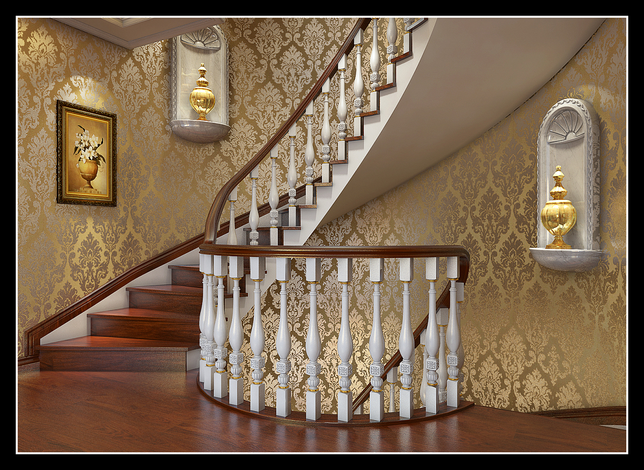 复式家居客厅楼梯设计_装修图片-保障网装修效果图