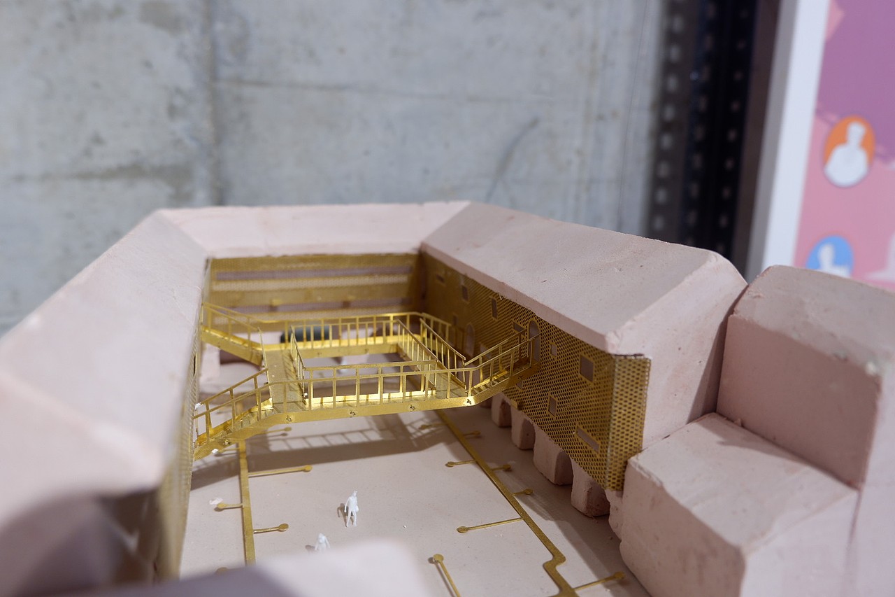 模型(石膏+色粉+黄铜)