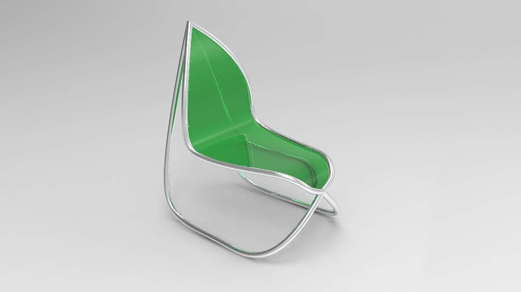 创意仿生绿叶椅