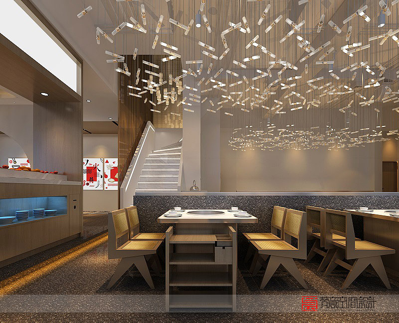 “小格乾坤”火锅店装修案例二-梵意郑州餐饮设计公司（图ZMTg4NjY2NzIw） - 酒店餐饮设计 - 站酷设计师郑州餐饮设计公司原创素材 - 站酷ZCOOL
