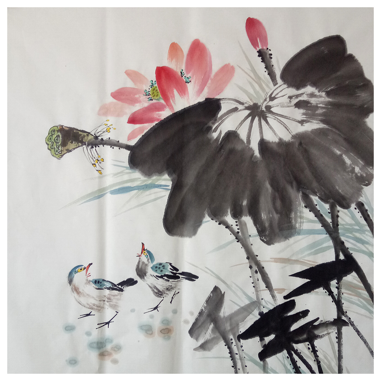 荷花集（图ZMjIzNzY4NDI4） - 绘画 - 站酷设计师国选书画原创素材 - 站酷ZCOOL