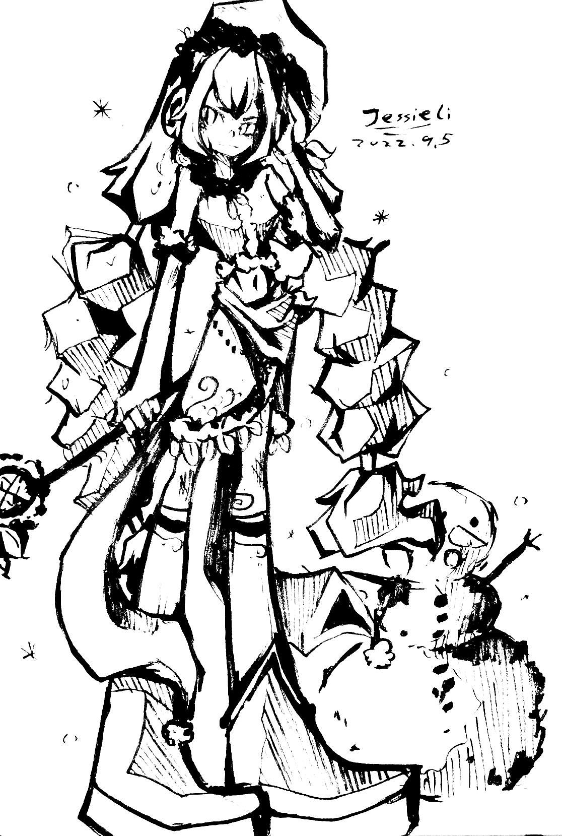 2022人物设计黑白篇