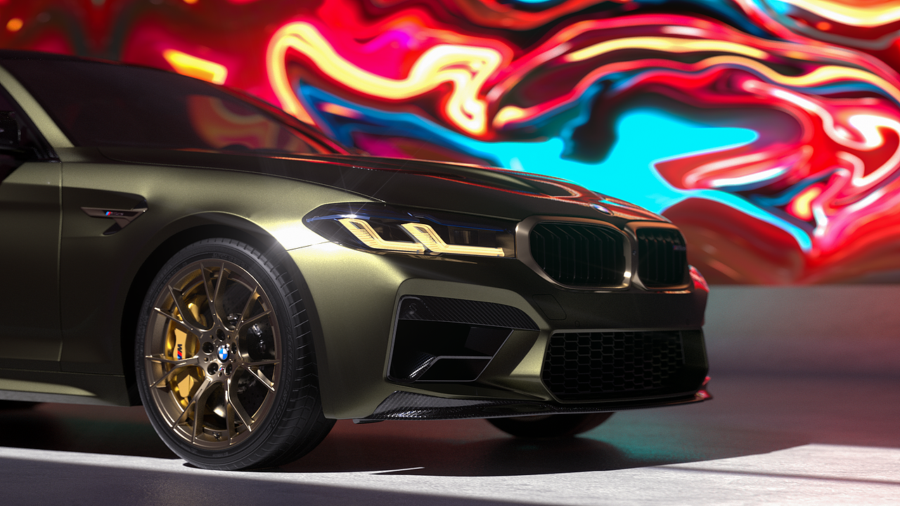 BMW M5CS 2022 CGI（图ZMjgxMjEwMDA4） - 机械/交通 - 站酷设计师今天作业有点多原创素材 - 站酷ZCOOL