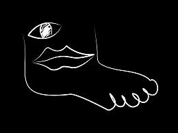 眼+嘴+脚