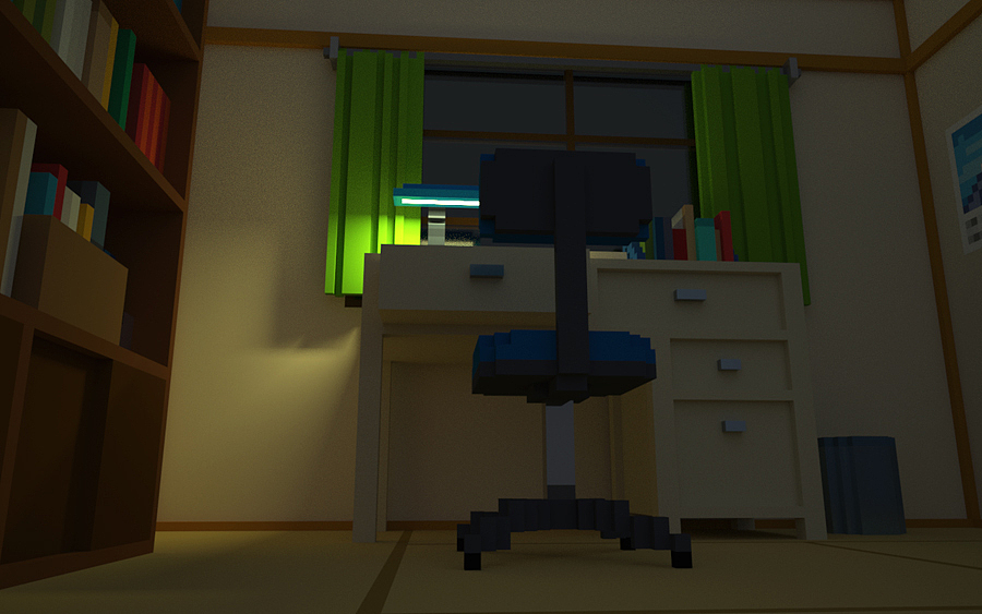野比大雄の房间【MagicaVoxel】(图ZNjQ5NzE0ODQ=) - 其他三维 - 站酷设计师hasaddl原创素材 - 站酷ZCOOL