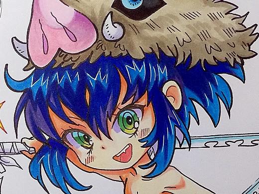 鬼灭之刃马克笔临摹