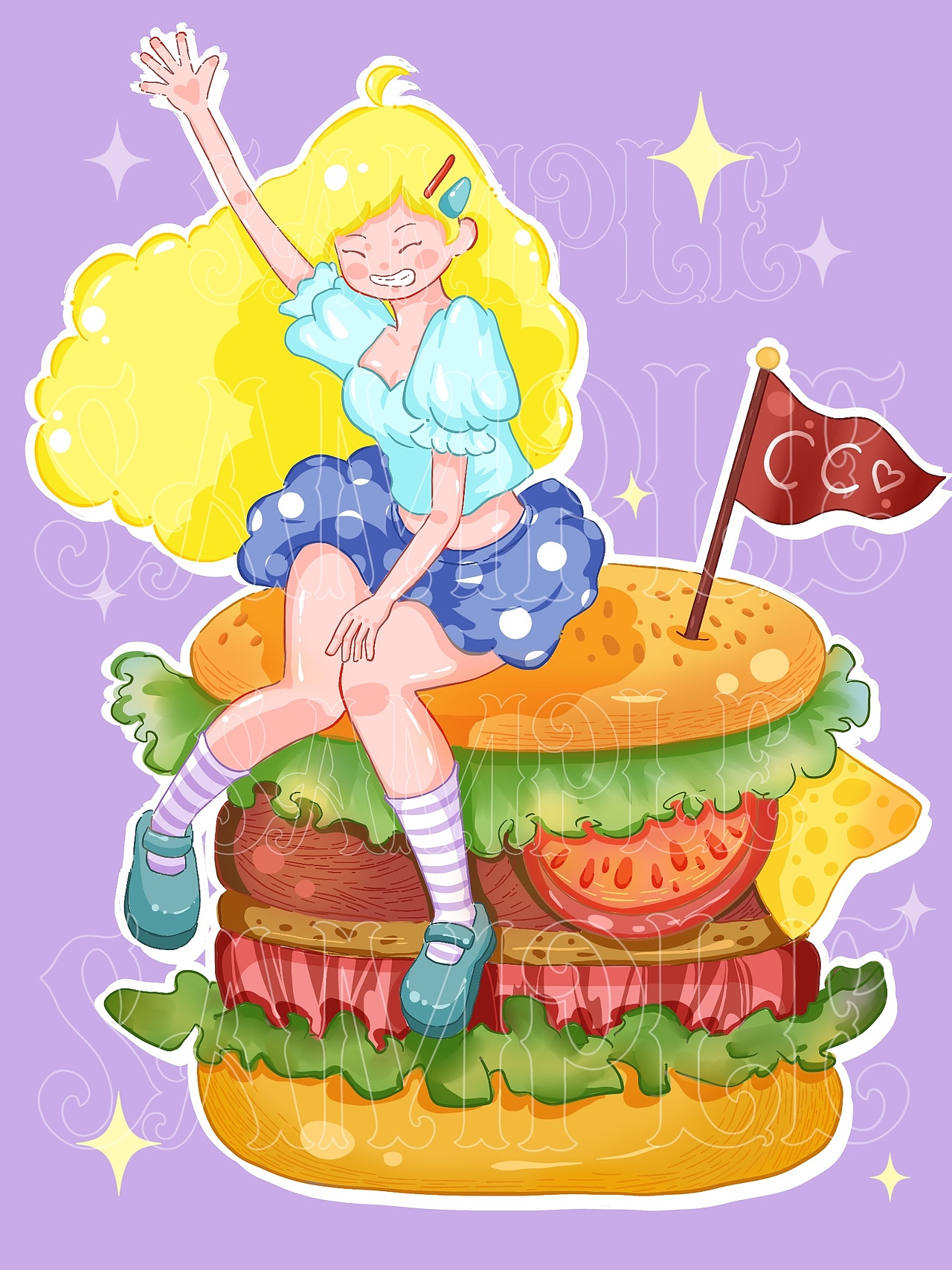 漢堡小姐（圖ZMjMwMjgxNzA0） - 創(chuàng)作習(xí)作 - 站酷設(shè)計(jì)師LIUCCw原創(chuàng)素材 - 站酷ZCOOL