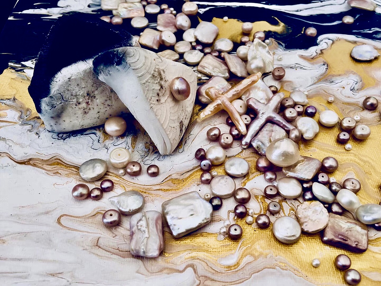 北溟珍珠系列之「妆奁」7系 「玄霜」