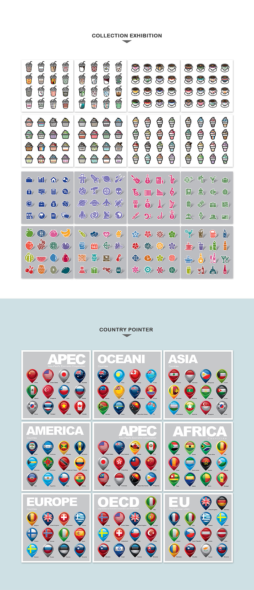 ICON&插图绘画（图ZMjI4MjkxMjMy） - 图案 - 站酷设计师MiLeey原创素材 - 站酷ZCOOL