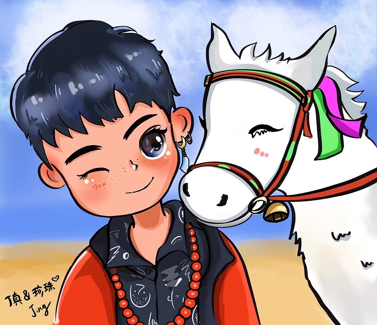 被丁真忽闪忽闪的大眼睛吸引了～长春