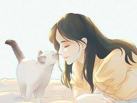 猫与你的午后（个人主页-ZMjg3MDQ2NTY=） - 商业插画 - 站酷设计师JK珠琦原创素材 - 站酷ZCOOL