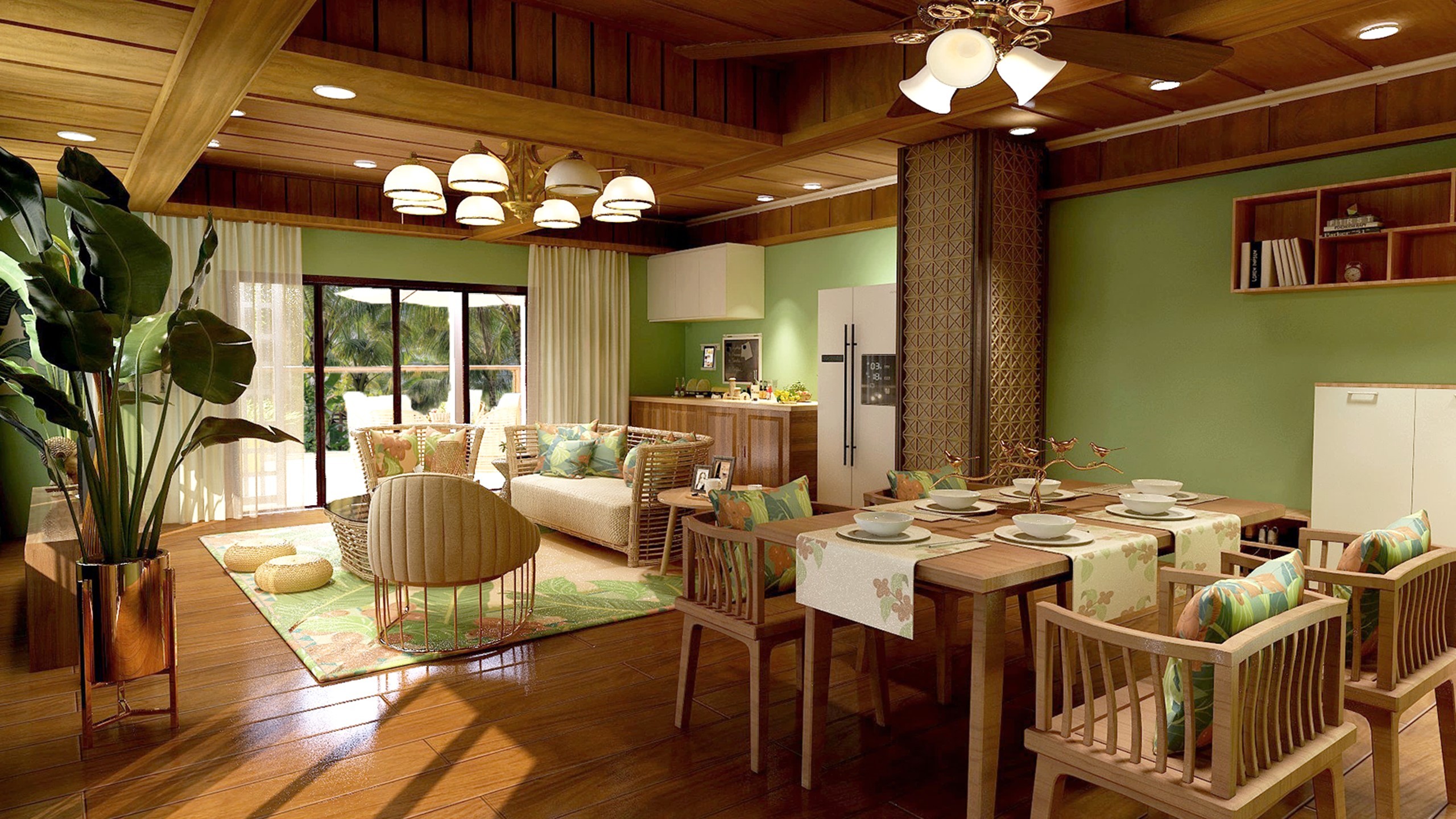 东南亚风格家居客厅装修设计_土巴兔装修效果图